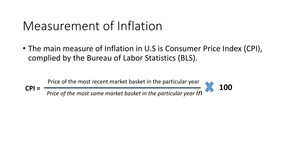 measurement of inflation