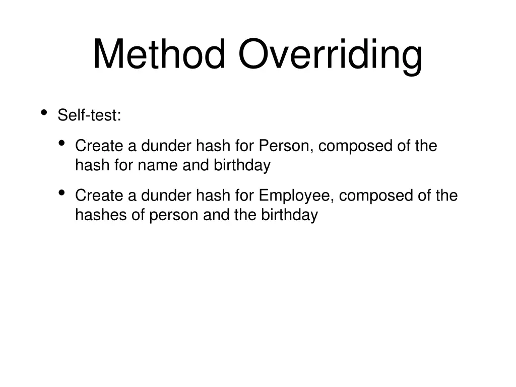 method overriding 1