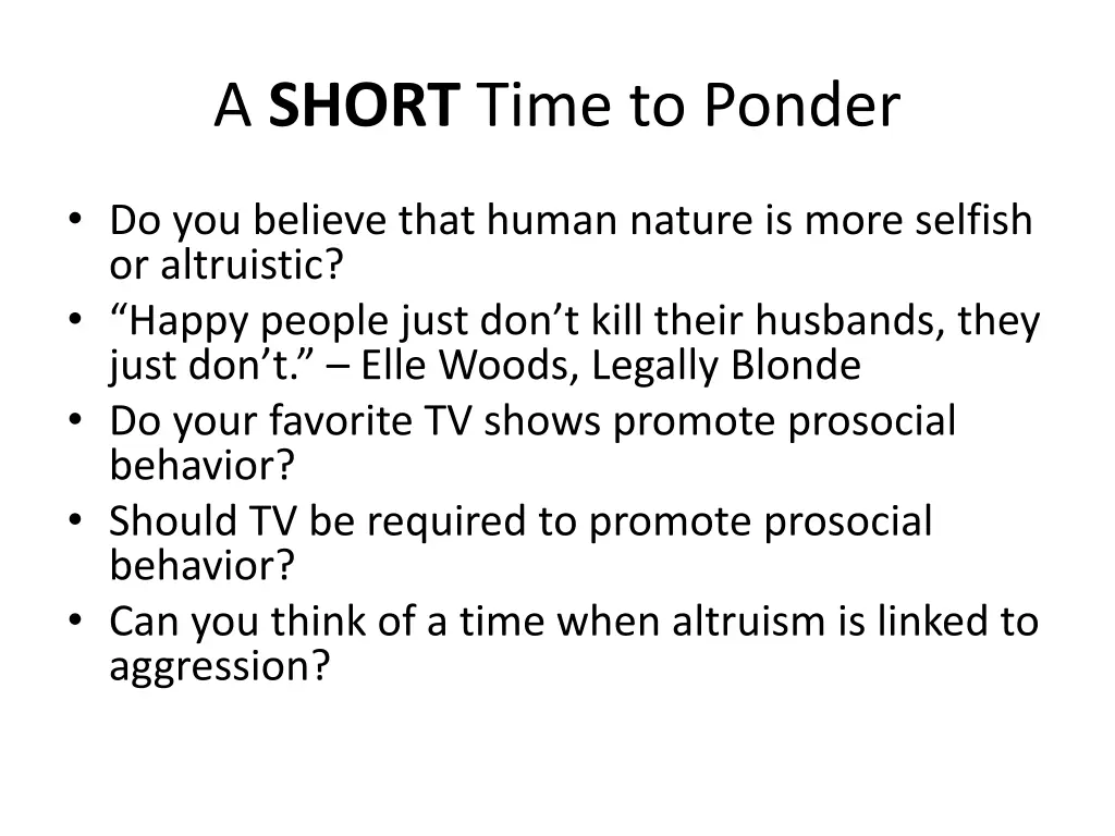 a short time to ponder 3