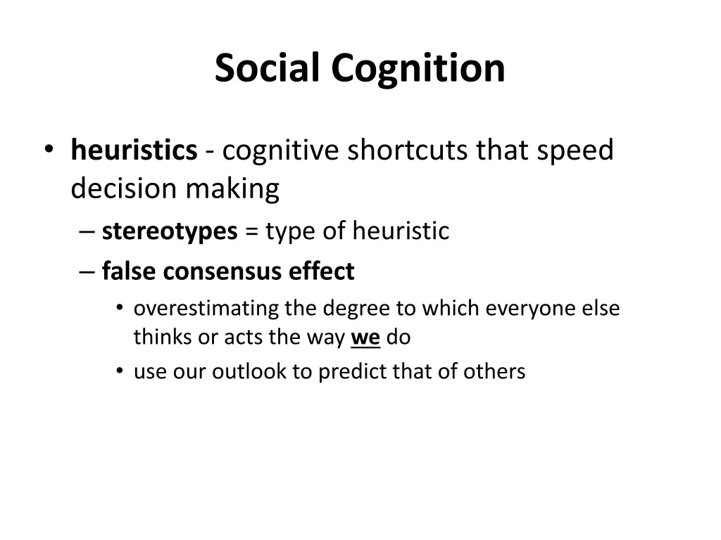 social cognition 1