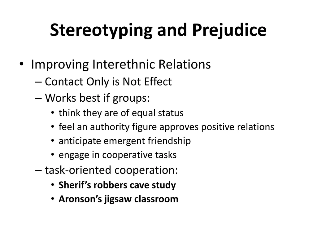 stereotyping and prejudice 2