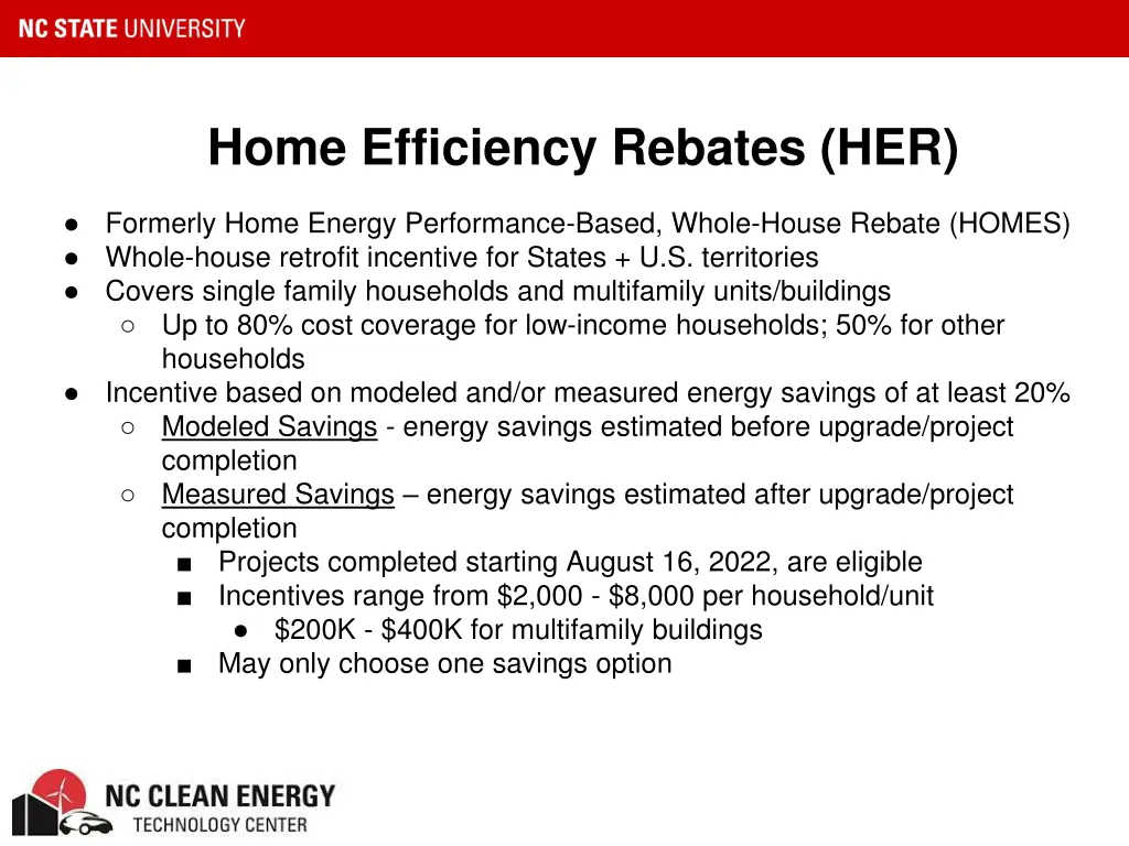 home efficiency rebates her