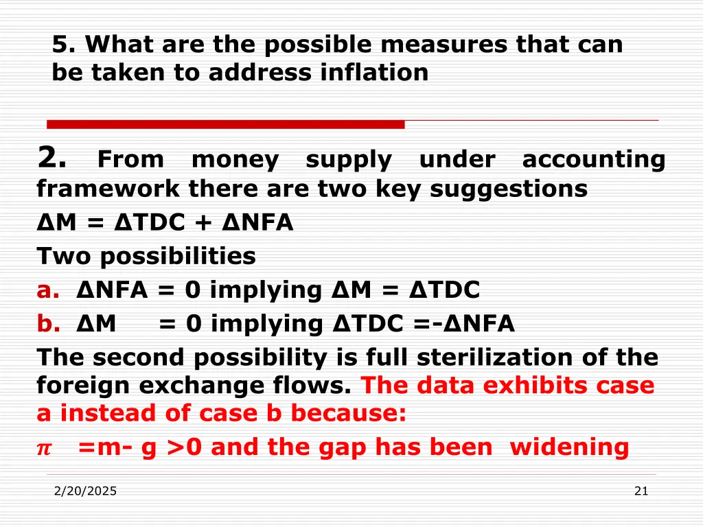 5 what are the possible measures that 1