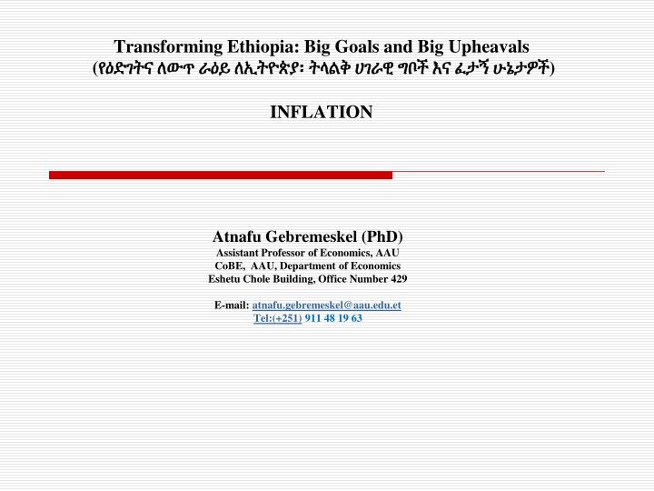 transforming ethiopia big goals and big upheavals