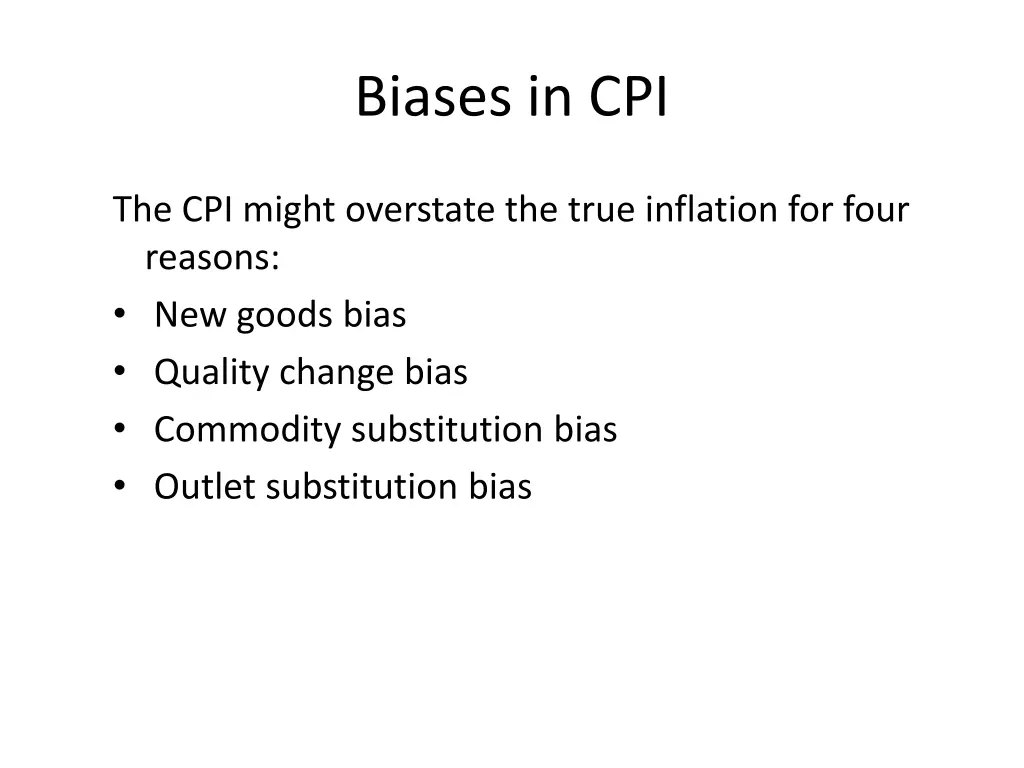 biases in cpi