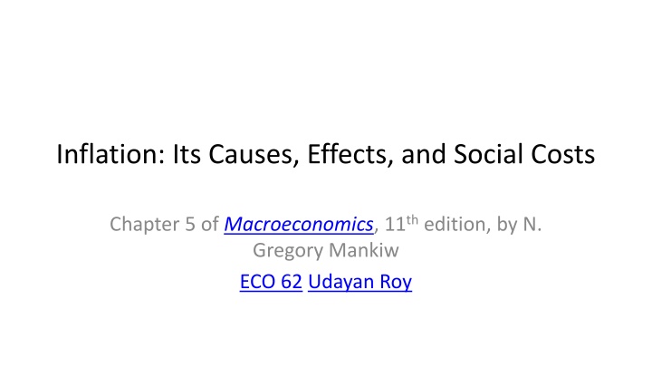 inflation its causes effects and social costs