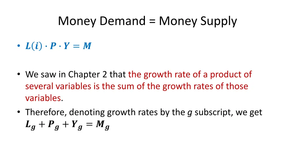 money demand money supply 2