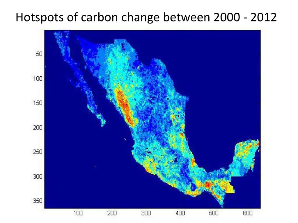 hotspots of carbon change between 2000 2012