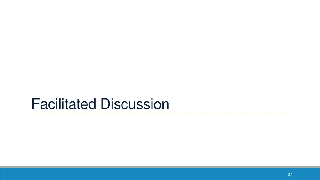 facilitated discussion