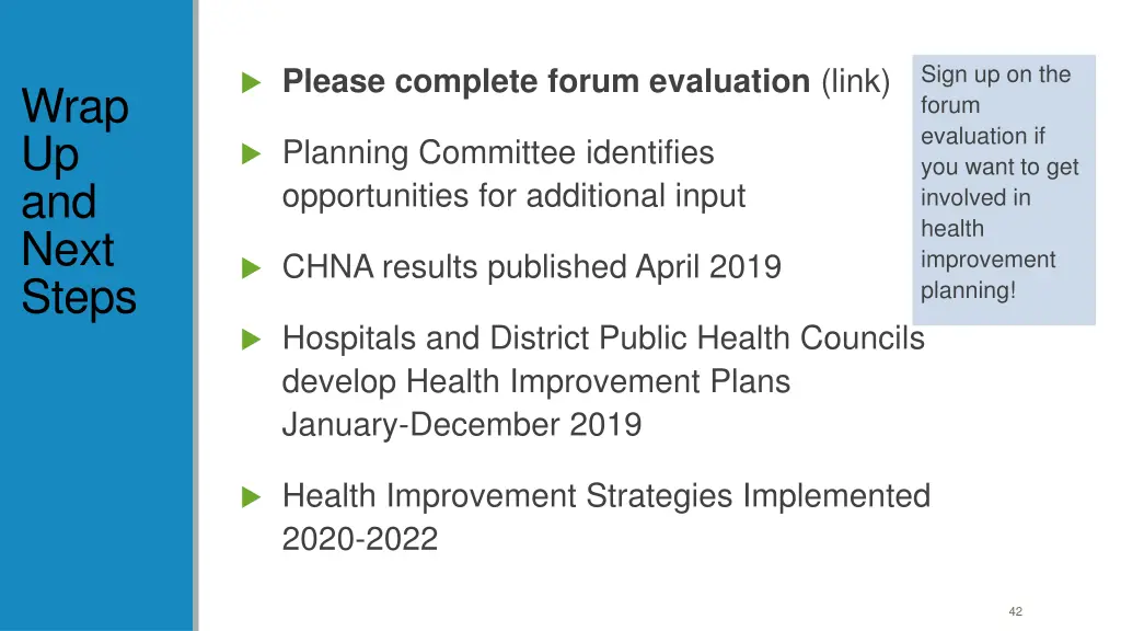 indicate if you want to get involved in health