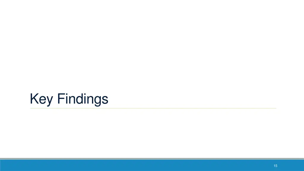 key findings