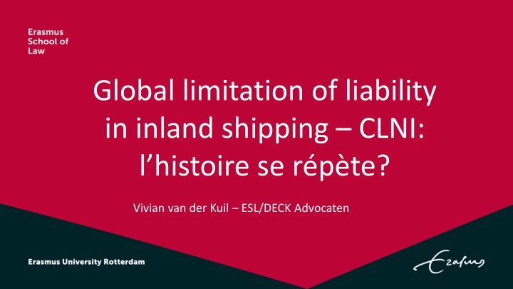 global limitation of liability in inland shipping