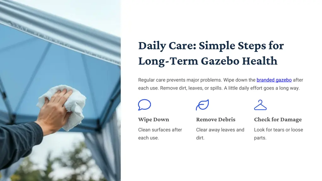 daily care simple steps for long term gazebo