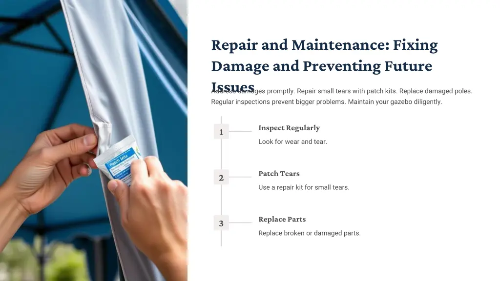 repair and maintenance fixing damage