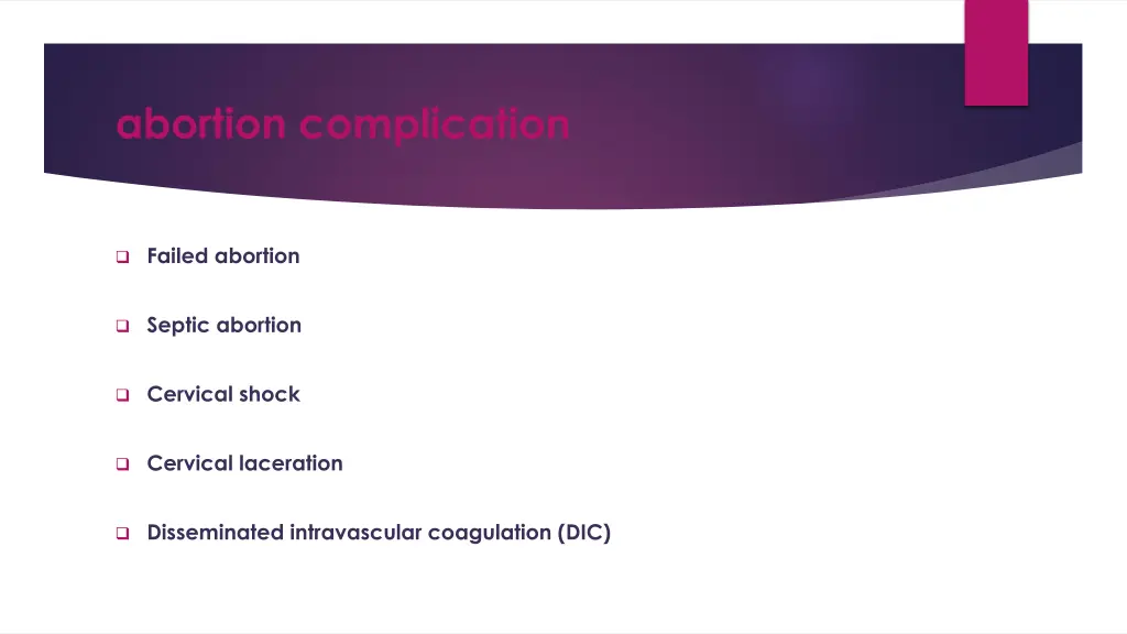 abortion complication 1