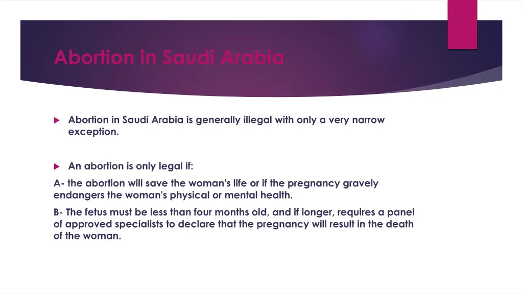 abortion in saudi arabia