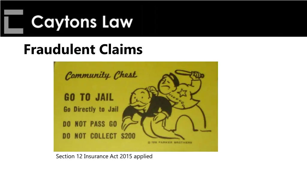 fraudulent claims