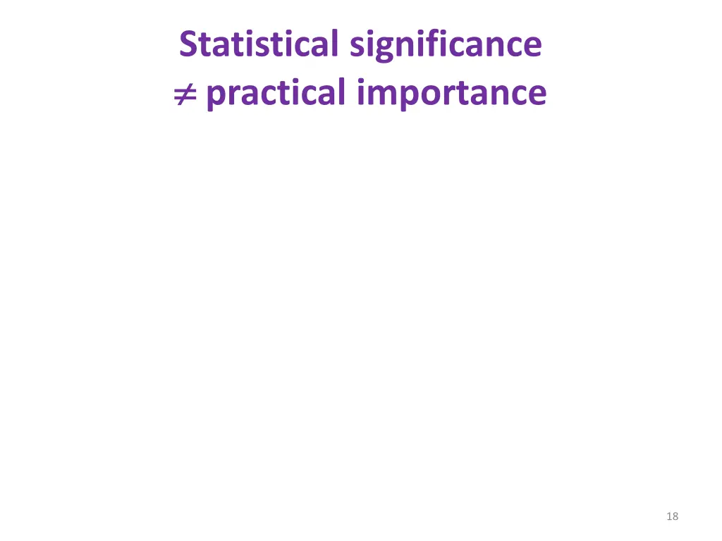 statistical significance practical importance