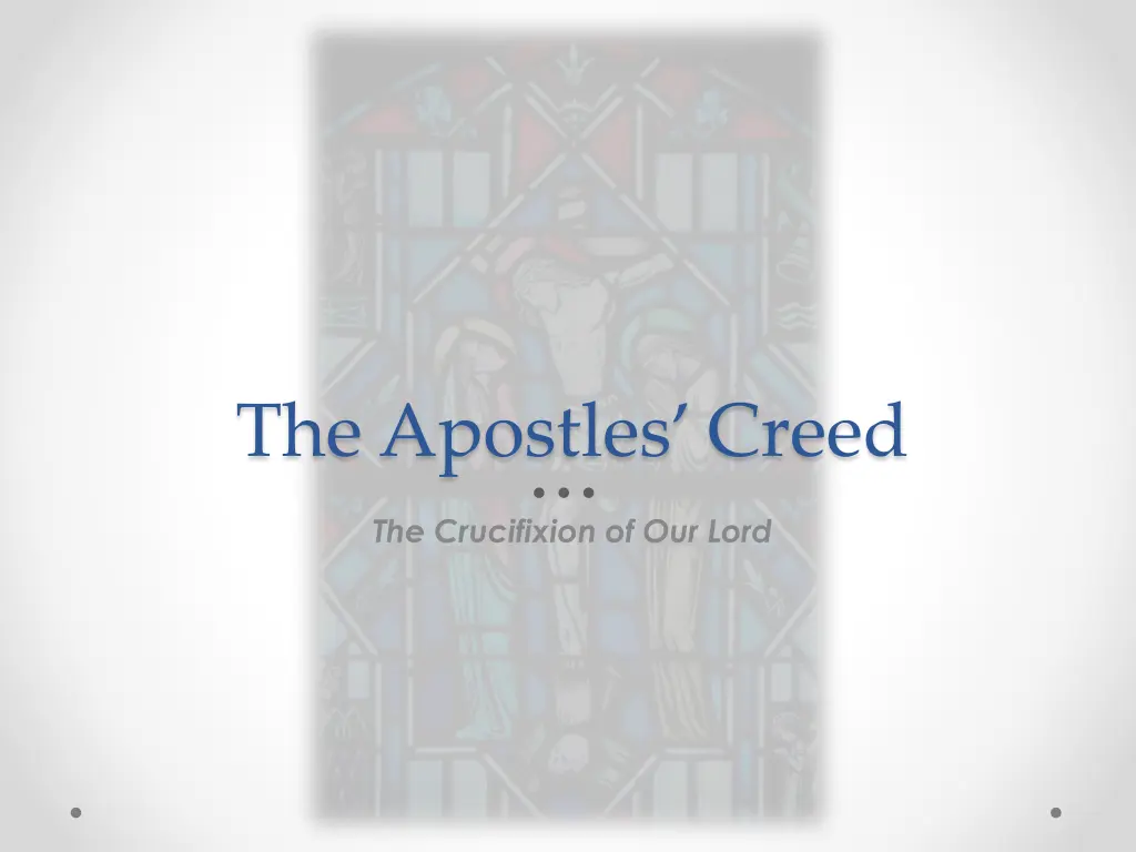 the apostles creed