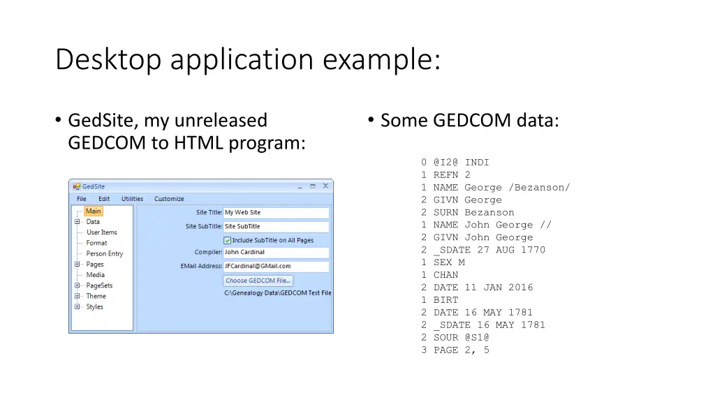 desktop application example