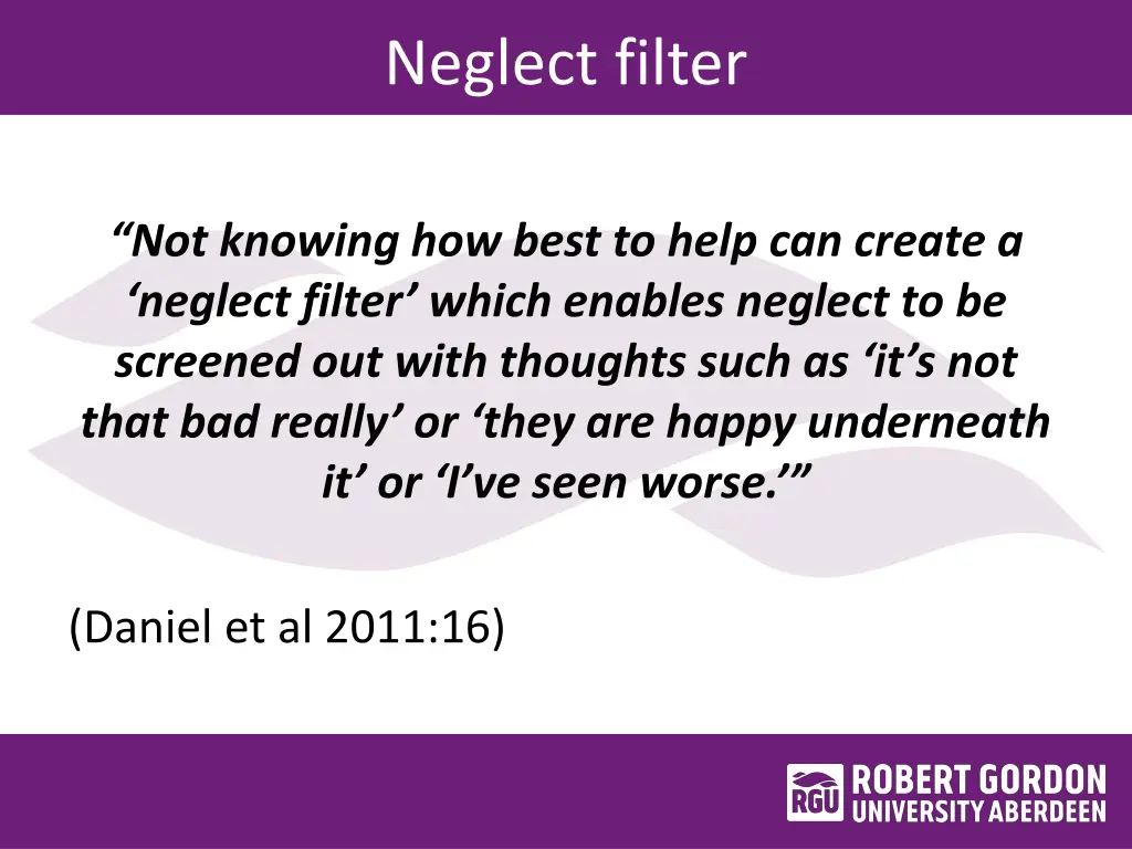 neglect filter 1