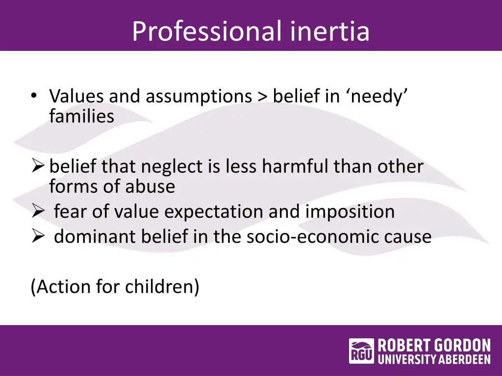 professional inertia