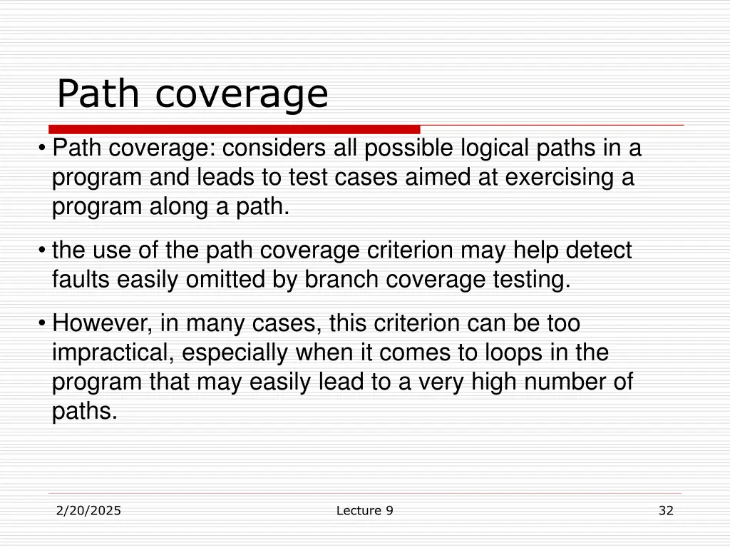 path coverage