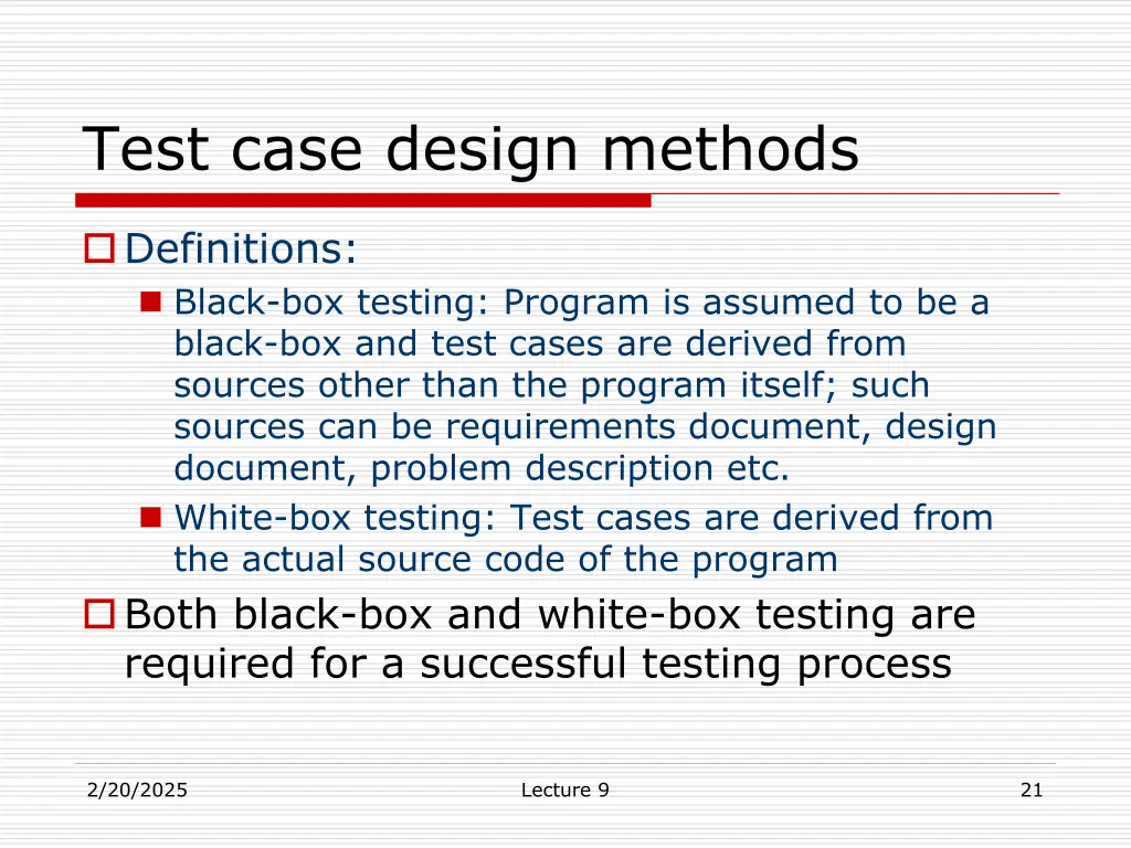 test case design methods