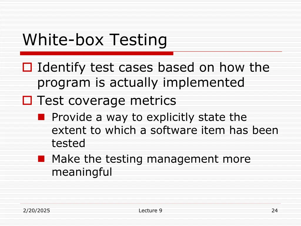 white box testing 1