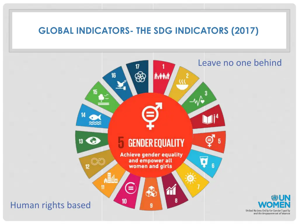 global indicators the sdg indicators 2017