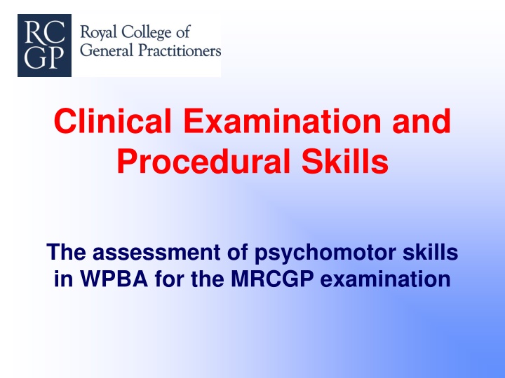 clinical examination and procedural skills