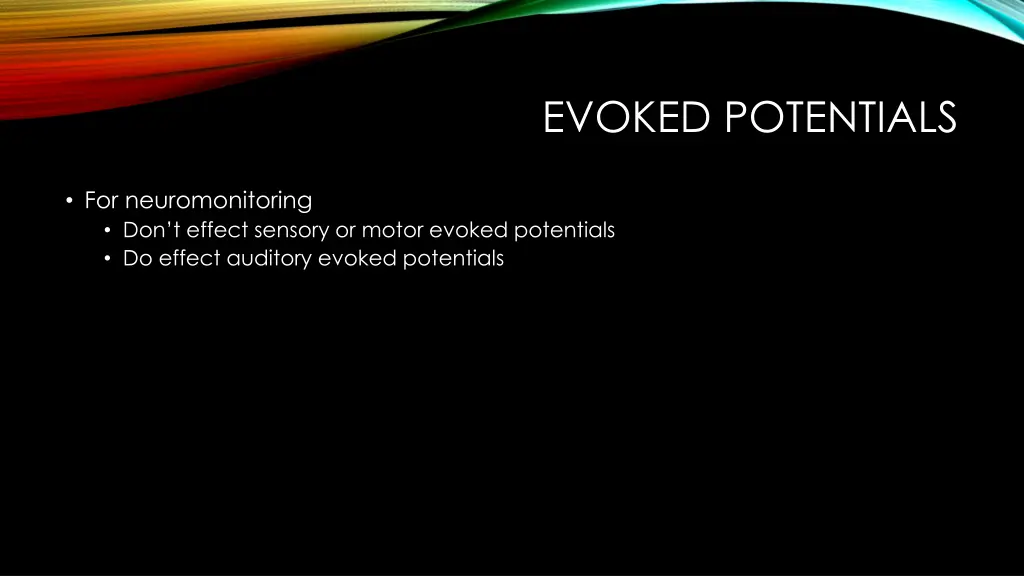 evoked potentials