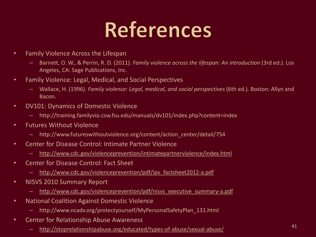 references