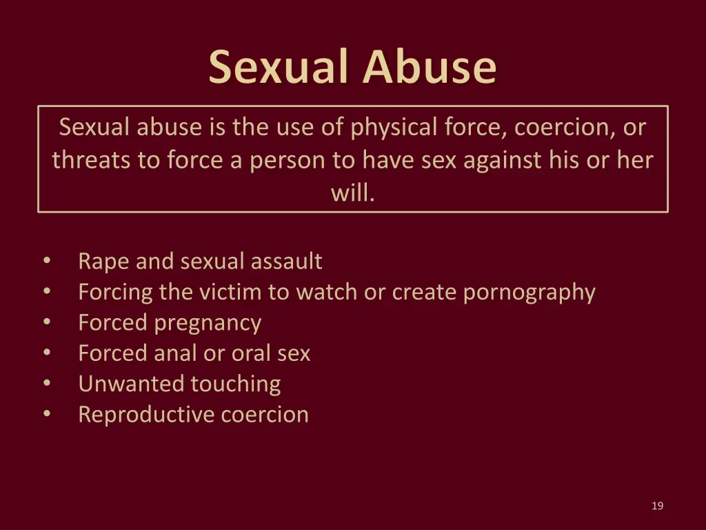 sexual abuse