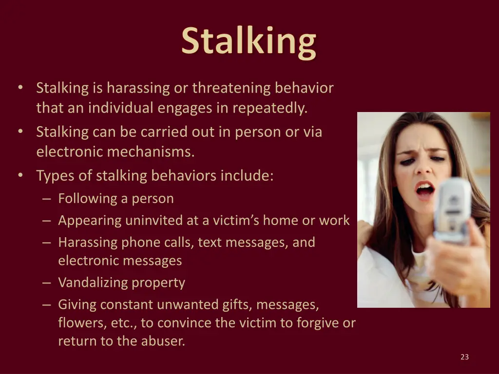 stalking