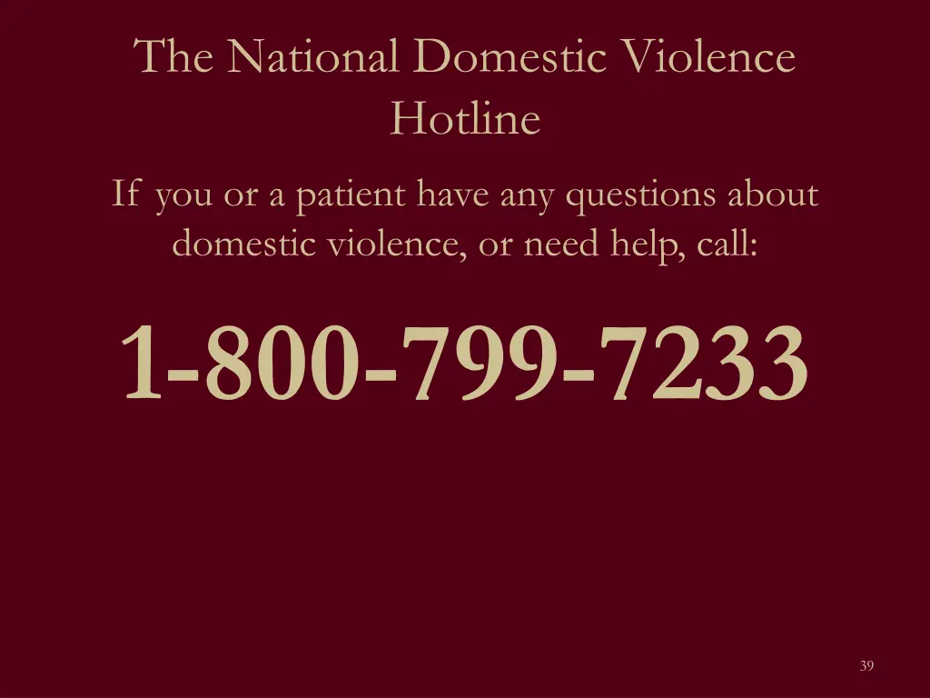 the national domestic violence hotline