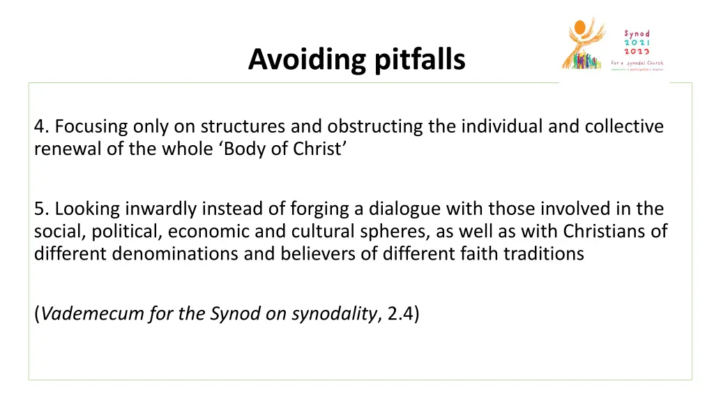 avoiding pitfalls 1
