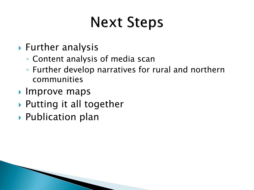 further analysis content analysis of media scan