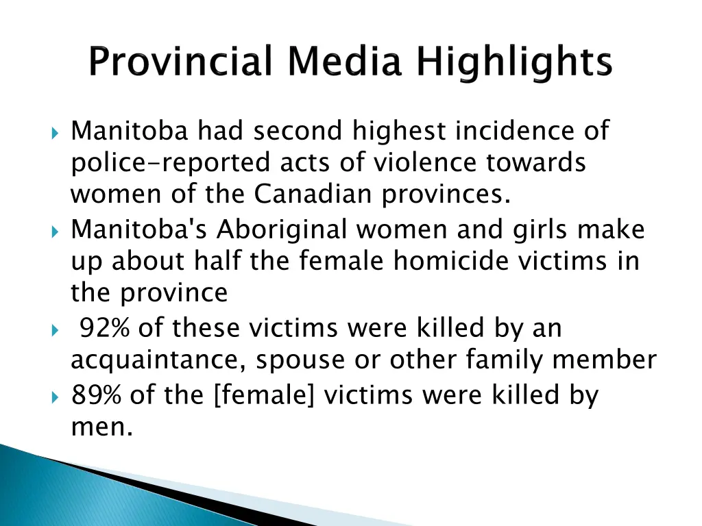 manitoba had second highest incidence of police