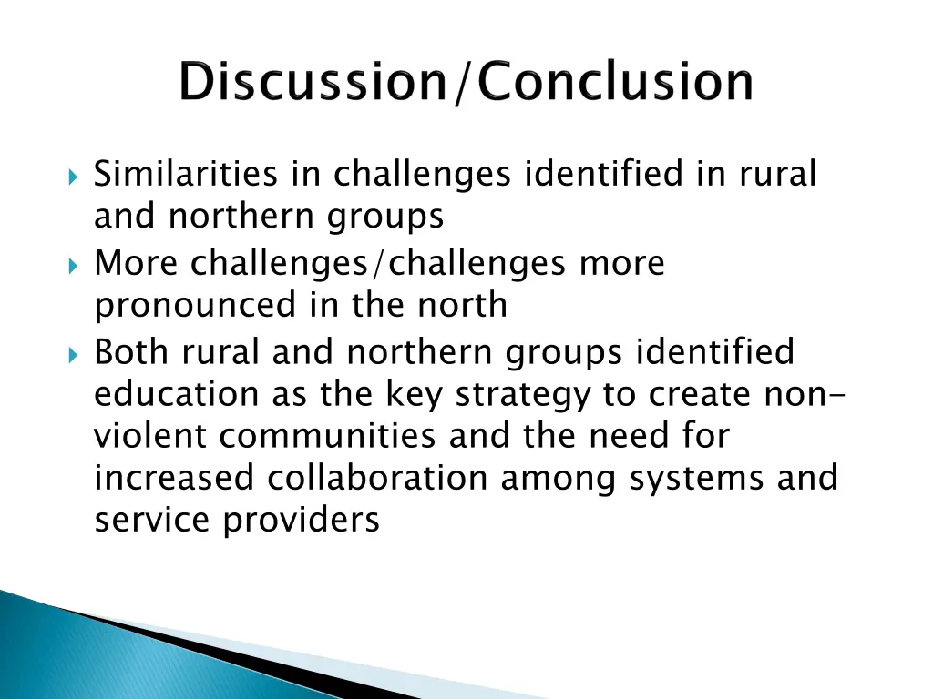similarities in challenges identified in rural