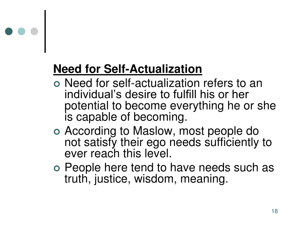 need for self actualization need for self