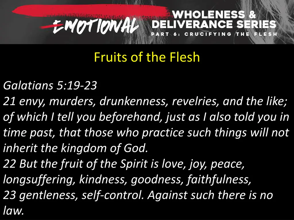 fruits of the flesh 1