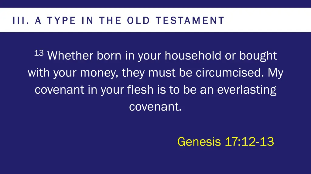 iii a t ype in the old testament 1