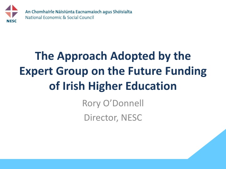the approach adopted by the expert group