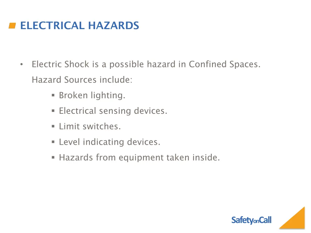 electrical hazards
