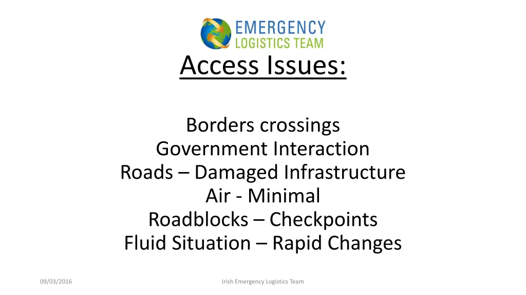 access issues