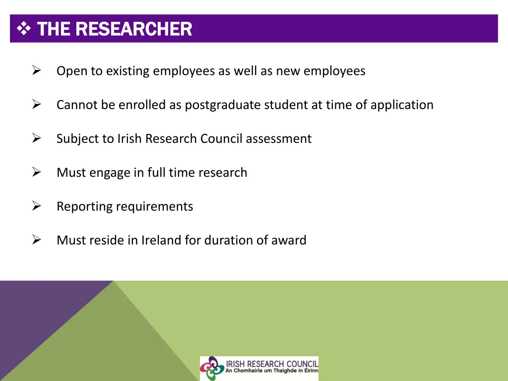 the researcher the researcher