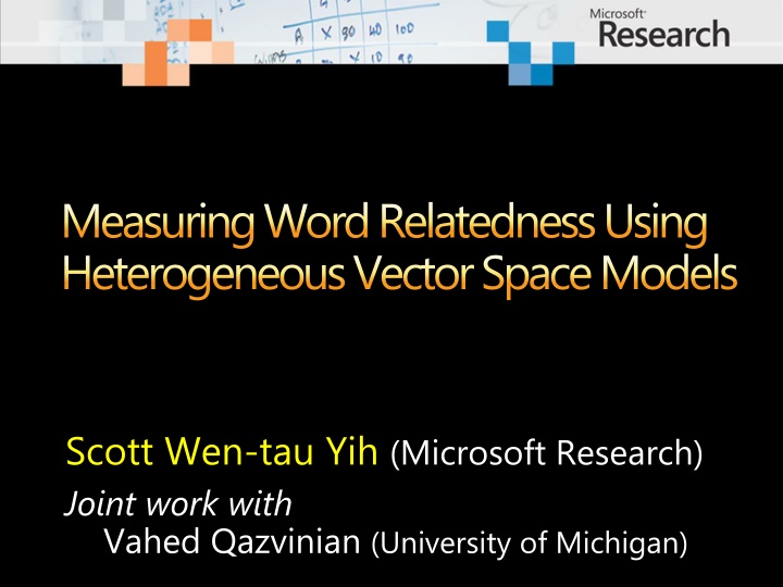 measuring word relatedness using heterogeneous