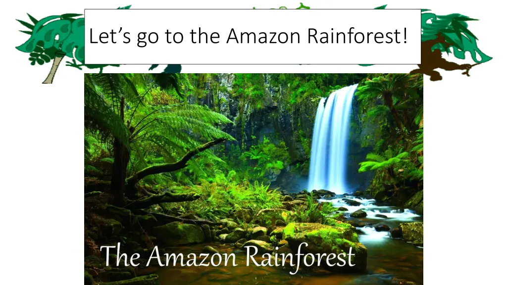 let s go to the amazon rainforest