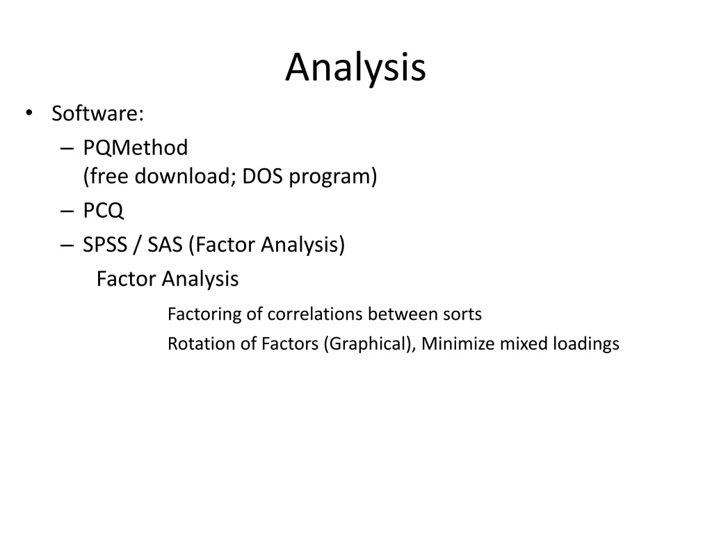 analysis